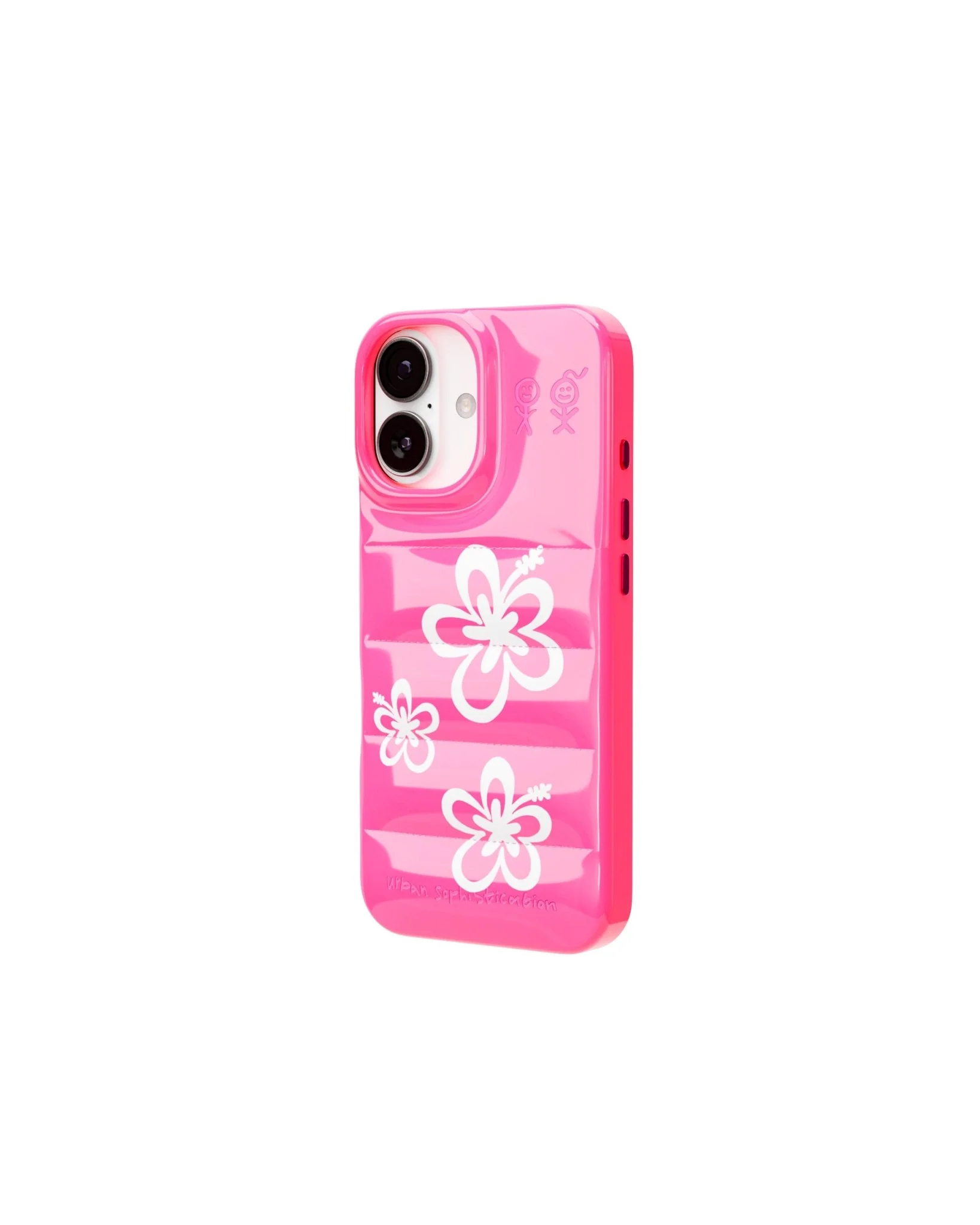 The Puffer Case® - Hibiscus 02 in Neon Pink - Image 10